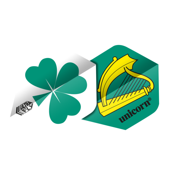 Unicorn Darts Unicorn Ultrafly .100 Shamrock Dart Flights Plus