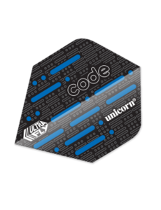 Unicorn Darts Unicorn Ultrafly .100 Code Blue Dart Flights Plus