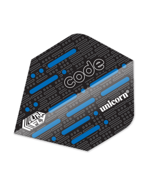 Unicorn Darts Unicorn Ultrafly .100 Code Blue Dart Flights Plus