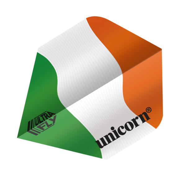 Unicorn Darts Unicorn Ultrafly .100 Ireland Flag Dart Flights Plus
