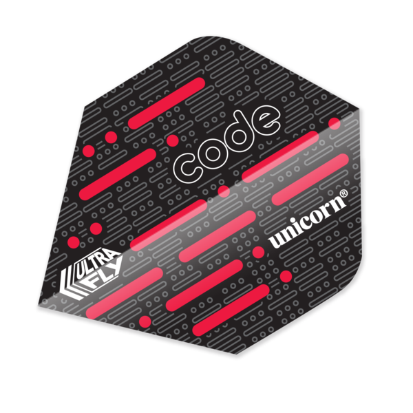 Unicorn Darts Unicorn Ultrafly .100 Code Red Dart Flights Big Wing
