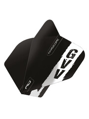 RED DRAGON Red Dragon Gian van Veen Black with GVV Logo Hardcore Standard Dart Flights