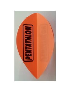 PENTATHLON Pentathlon Pear Fluro Orange Dart Flights - 5 Sets