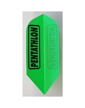 PENTATHLON Pentathlon Slim Fluro Green Dart Flights - 5 Sets