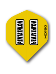 PENTATHLON Pentathlon HD150 Yellow Standard 150 Micron Thick Dart Flights - 5 sets