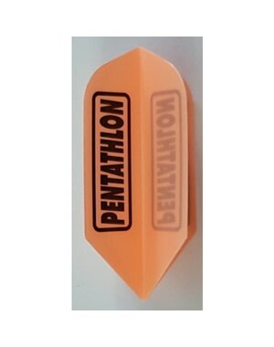 PENTATHLON Pentathlon Slim Fluro Orange Dart Flights - 5 Sets