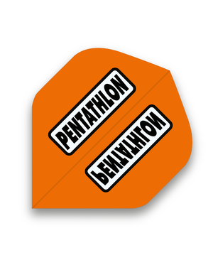 PENTATHLON Pentathlon Orange Standard Dart Flights - 5 Sets