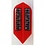 PENTATHLON Pentathlon Slim Red Dart Flights - 5 Sets