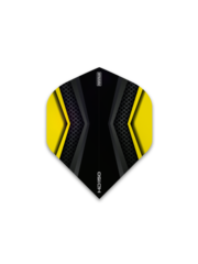 PENTATHLON Pentathlon HD150 Black and Yellow Standard 150 Micron Thick Dart Flights - 5 Sets
