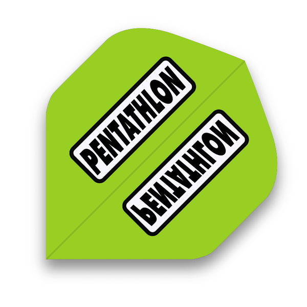 PENTATHLON Pentathlon Lime Standard Dart Flights - 5 Sets