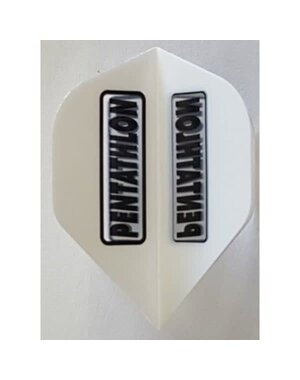 PENTATHLON Pentathlon White Standard Dart Flights - 5 Sets