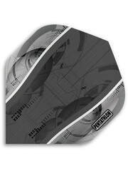 PENTATHLON Pentathlon Smoke Silver Edge Standard Dart Flights - 5 Sets