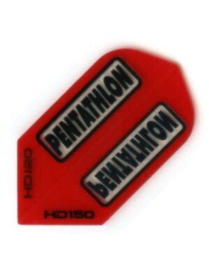 PENTATHLON Pentathlon HD150 Orange Slim 150 Micron Thick Dart Flights - 5 Sets