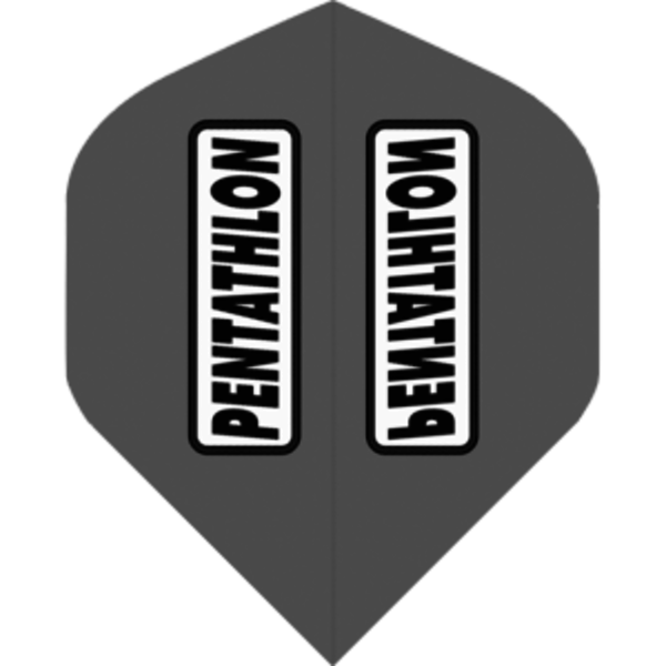 PENTATHLON Pentathlon Grey Standard Dart Flights - 5 Sets
