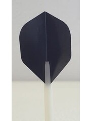 McCoy Darts McCoy Power Max Standard Solid Black Dart Flights - 5 Sets