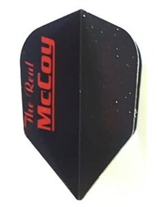 McCoy Darts McCoy Xtra Strong Standard Black and Red The Real McCoy Dart Flights - 5 Sets
