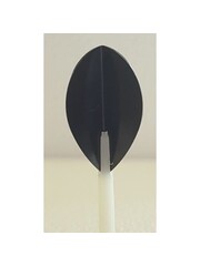 McCoy Darts McCoy Power Max Pear Solid Black Dart Flights - 5 Sets