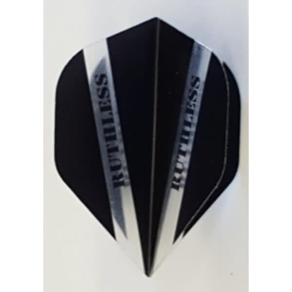 RUTHLESS Ruthless V Pro Black Standard Dart Flights - 5 Sets