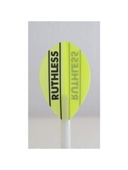 RUTHLESS Ruthless Fluro Yellow Pear Dart Flights - 5 Sets