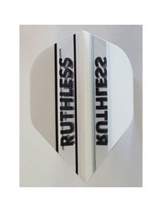 RUTHLESS Ruthless White Standard Dart Flights - 5 Sets
