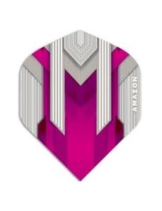 Amazon Amazon Silver Pink Standard Dart Flights - 5 Sets