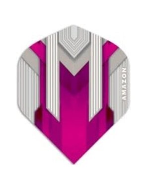 Amazon Amazon Silver Pink Standard Dart Flights - 5 Sets