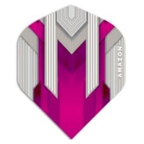 Amazon Amazon Silver Pink Standard Dart Flights - 5 Sets
