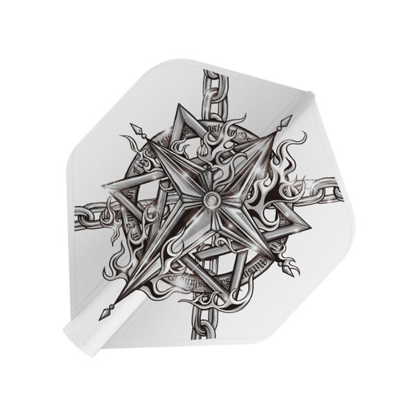 8 Flight 8 Flight Mitsumasa Hoshino G2 White Standard Dart Flights