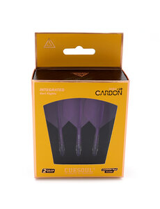 CueSoul Cuesoul ROST T19 Carbon Integrated Dart Shaft and Flight Big Wing Purple Flight with Purple Carbon Rod