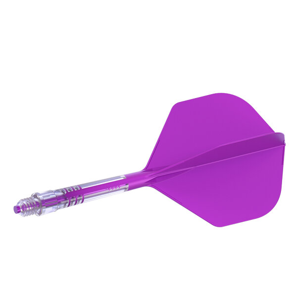 CueSoul Cuesoul ROST T19 Carbon Integrated Dart Shaft and Flight Big Wing Purple Flight with Purple Carbon Rod