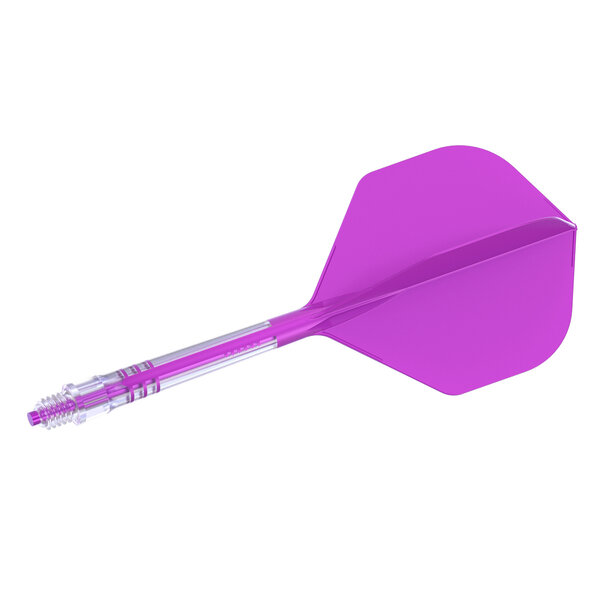 CueSoul Cuesoul ROST T19 Carbon Integrated Dart Shaft and Flight Big Wing Purple Flight with Purple Carbon Rod