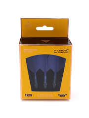 CueSoul Cuesoul ROST T19 Carbon Integrated Dart Shaft and Flight Big Wing Dark Blue Flight with Blue Carbon Rod