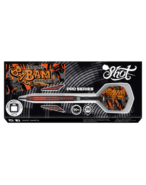 SHOT DARTS Shot Pro Series Bradley Brooks 90% Steel Tip Darts