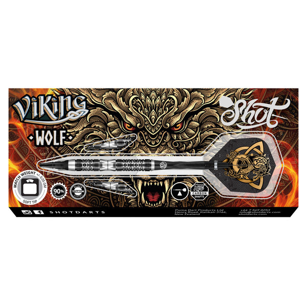SHOT DARTS Shot Viking Wolf 90% 20g Soft Tip Darts