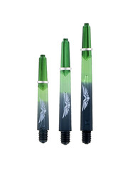SHOT DARTS Shot Eagle Claw Black Green Two Tone With Rings Dart Shafts