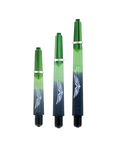 SHOT DARTS Shot Eagle Claw Black Green Two Tone With Rings Dart Shafts