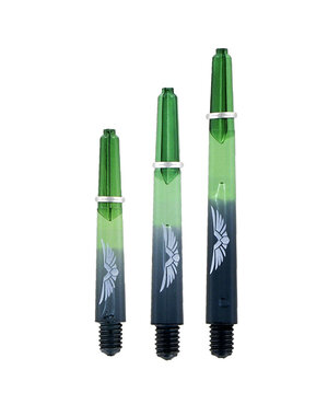 SHOT DARTS Shot Eagle Claw Black Green Two Tone With Rings Dart Shafts