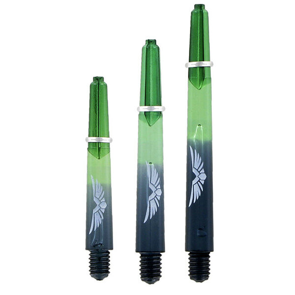 SHOT DARTS Shot Eagle Claw Black Green Two Tone With Rings Dart Shafts