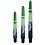 SHOT DARTS Shot Eagle Claw Black Green Two Tone With Rings Dart Shafts