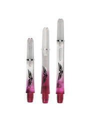 SHOT DARTS Shot Eagle Claw Clear Red Two Tone With Rings Dart Shafts