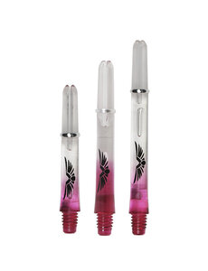 SHOT DARTS Shot Eagle Claw Clear Red Two Tone With Rings Dart Shafts