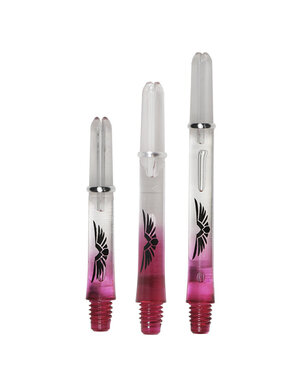 SHOT DARTS Shot Eagle Claw Clear Red Two Tone With Rings Dart Shafts
