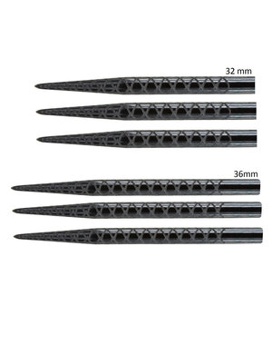 Target Darts Target Diamond Cut Replacement Steel Tip Points Black 36mm