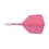 CueSoul Cuesoul ROST T19 Carbon Integrated Dart Shaft and Flight Big Wing Pink Flight with White Carbon Rod