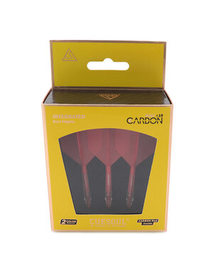 CueSoul Cuesoul ROST T19 Carbon Integrated Dart Shaft and Flight Big Wing Rose Red Flight with Red Carbon Rod