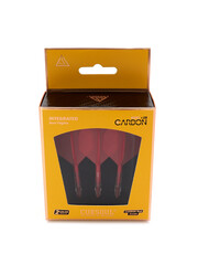 CueSoul Cuesoul ROST T19 Carbon Integrated Dart Shaft and Flight Big Standard Wing Red Flight with Red Carbon Rod