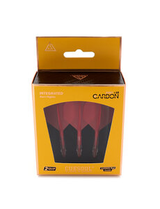 CueSoul Cuesoul ROST T19 Carbon Integrated Dart Shaft and Flight Big Standard Wing Red Flight with Red Carbon Rod