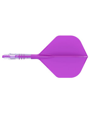CueSoul Cuesoul ROST T19 Carbon Integrated Dart Shaft and Flight Big Standard Wing Purple Flight with Purple Carbon Rod