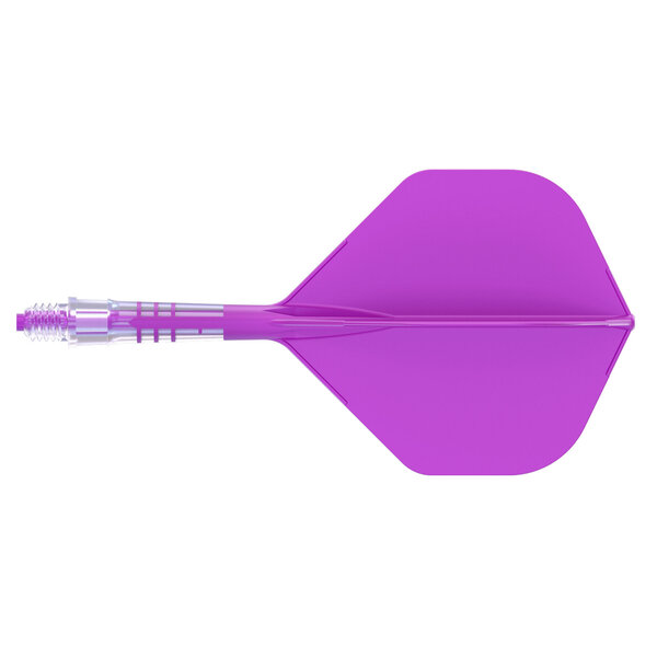 CueSoul Cuesoul ROST T19 Carbon Integrated Dart Shaft and Flight Big Standard Wing Purple Flight with Purple Carbon Rod