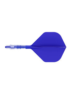 CueSoul Cuesoul ROST T19 Carbon Integrated Dart Shaft and Flight Big Standard Wing Royal Blue Flight with Royal Blue Carbon Rod